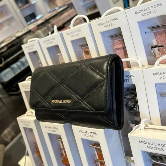 Michael Kors Jet Set Travel Large Trifold Vegan Leather Wallet 35S2GTVF3U - Picture 2 of 9